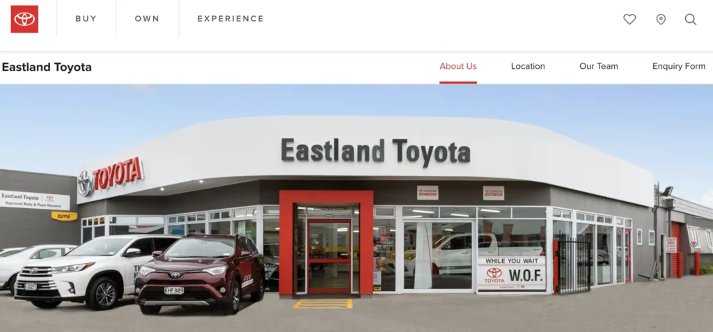 Eastland Toyota Car Showroom Gisborne