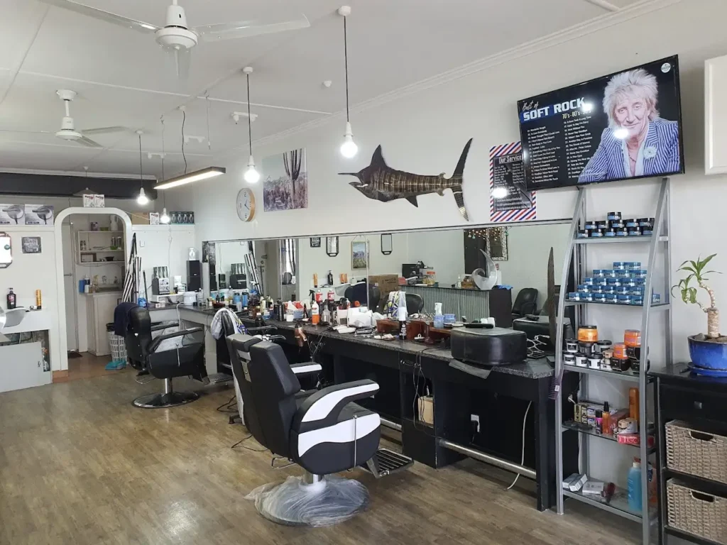 Inside view of Tauranga's Rainbow Barber Shop
