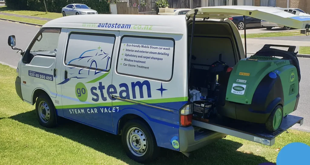 Go Steam Mobile Car Wash Setup