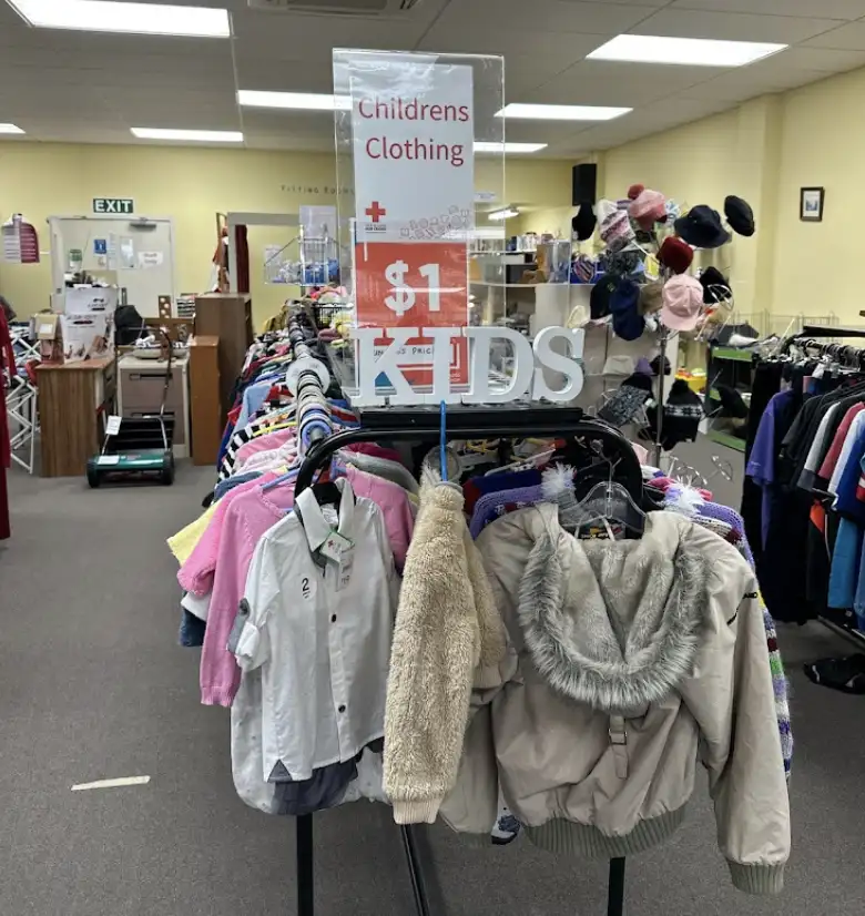 Red Cross Shop's Second Hand Clothing Section