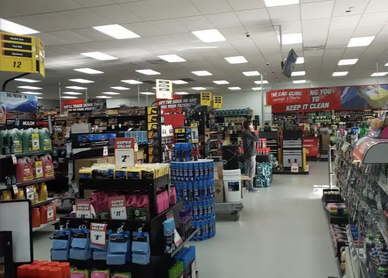 Inside View of Supercheap Auto Shop