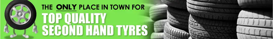 Second hand tyres banner