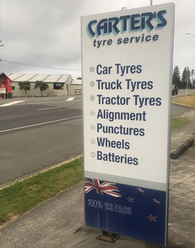 Carter's Tyre Service Signboard