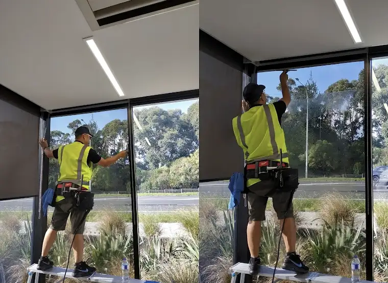 Suntrol professionals laminating a house glass pane